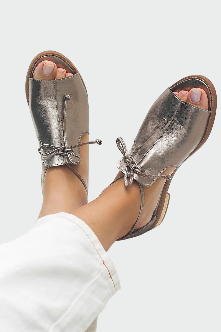 Alena Elegantní Kovové Minimalistické Sandály Dámské