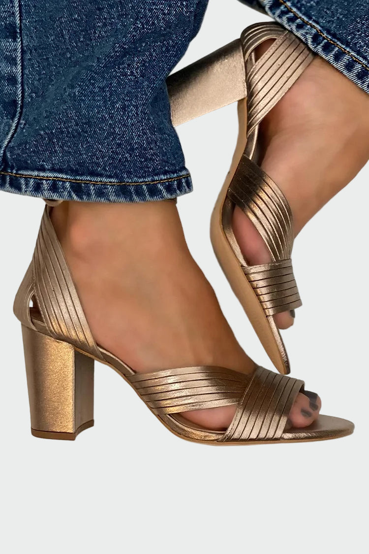 Lucie Elegantní SandálySDiagonálnímiPáskyProMěstoStyl 43