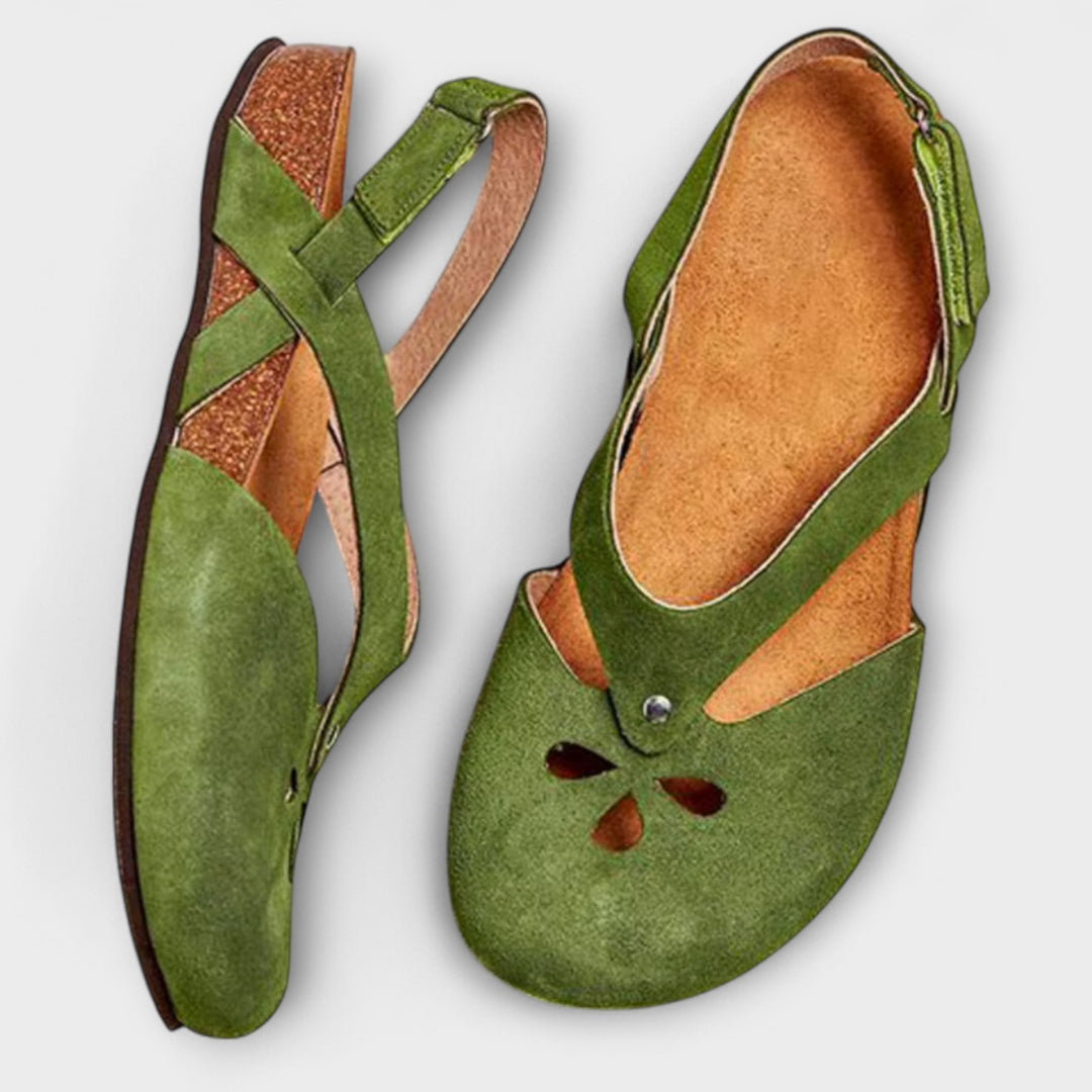 Althea – Okouzlující retro sandály pro pohodlné léto Zelená