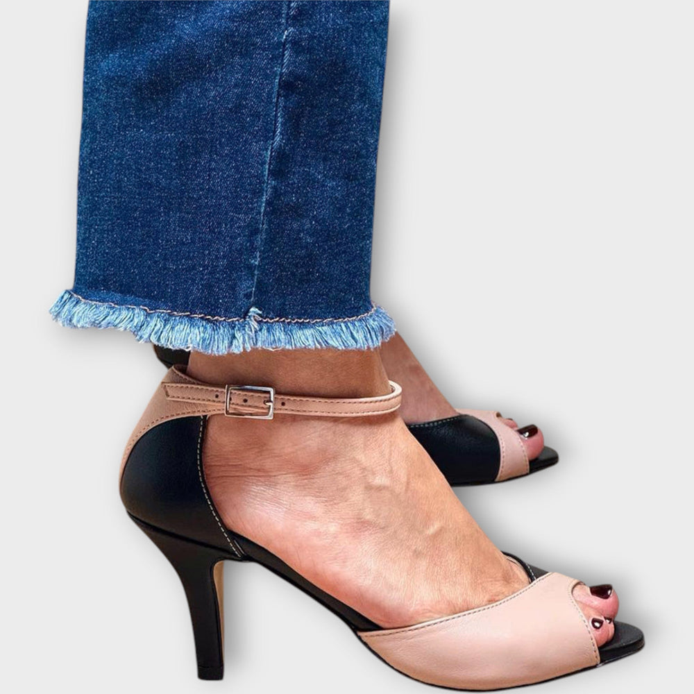 Eliška Elegantní Kotníkové Kozačky Středním Podpatkem