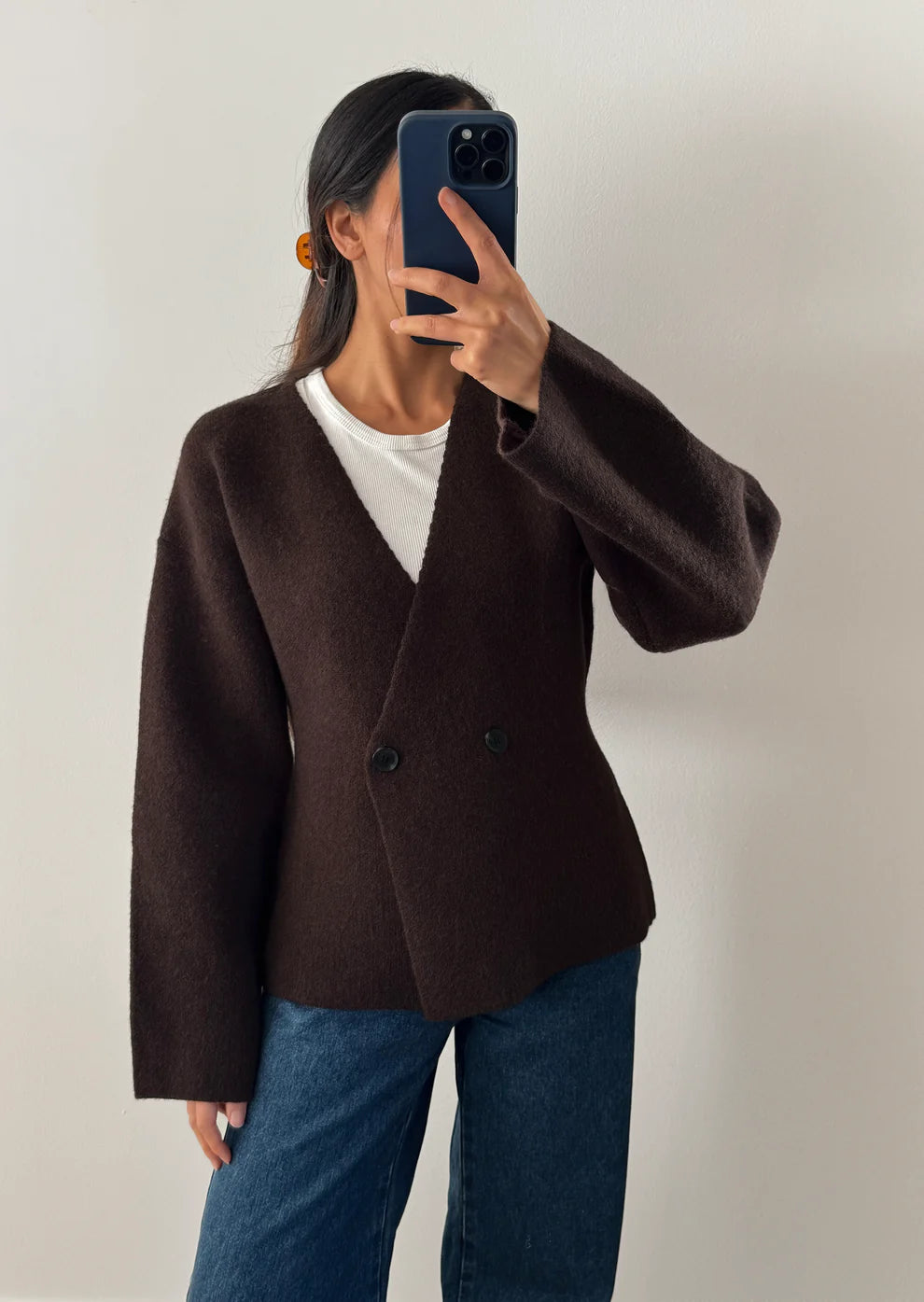 PRAHA - ASYMMETRICAL CARDIGAN