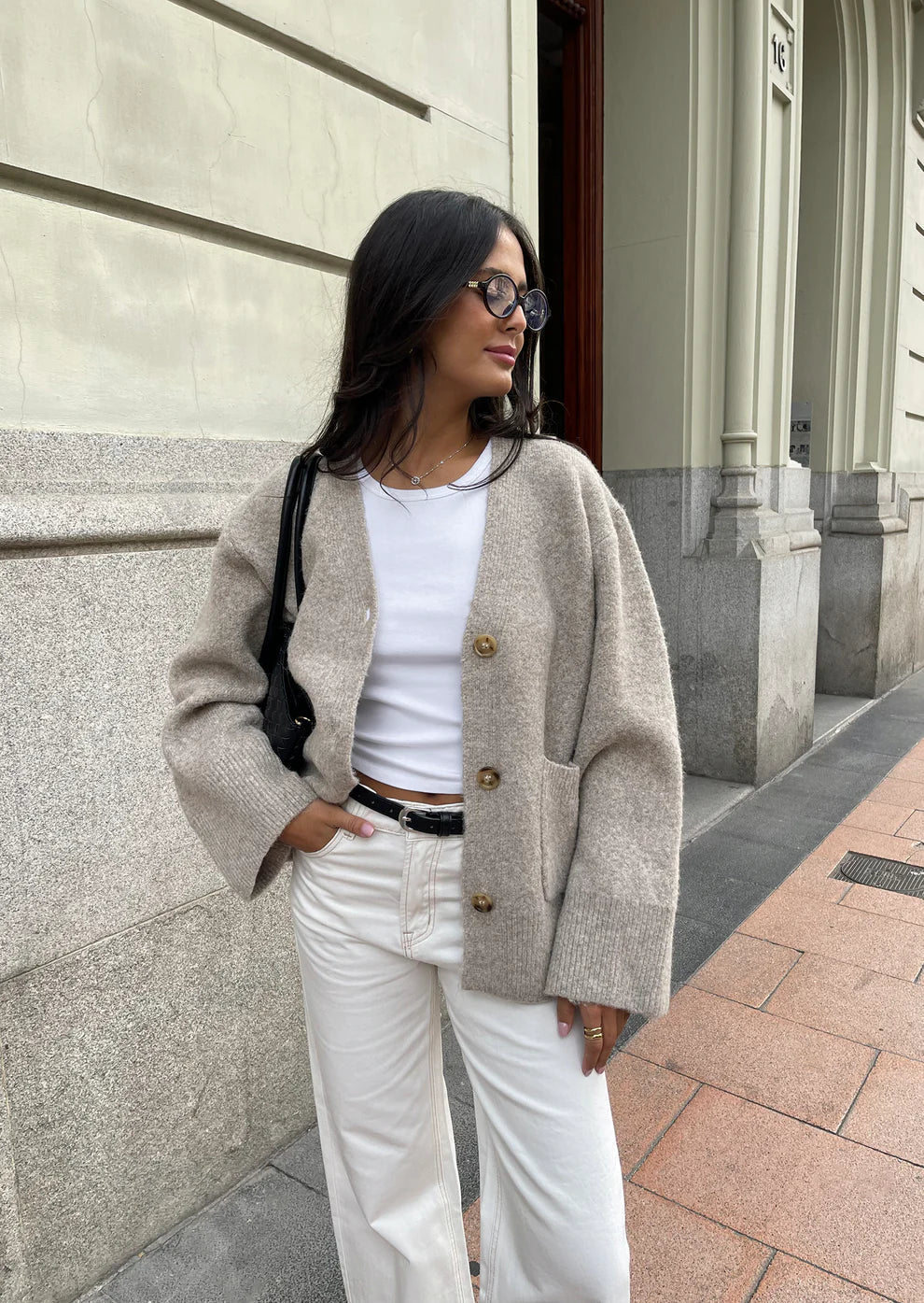 PETRA - KNITTED POCKET CARDIGAN