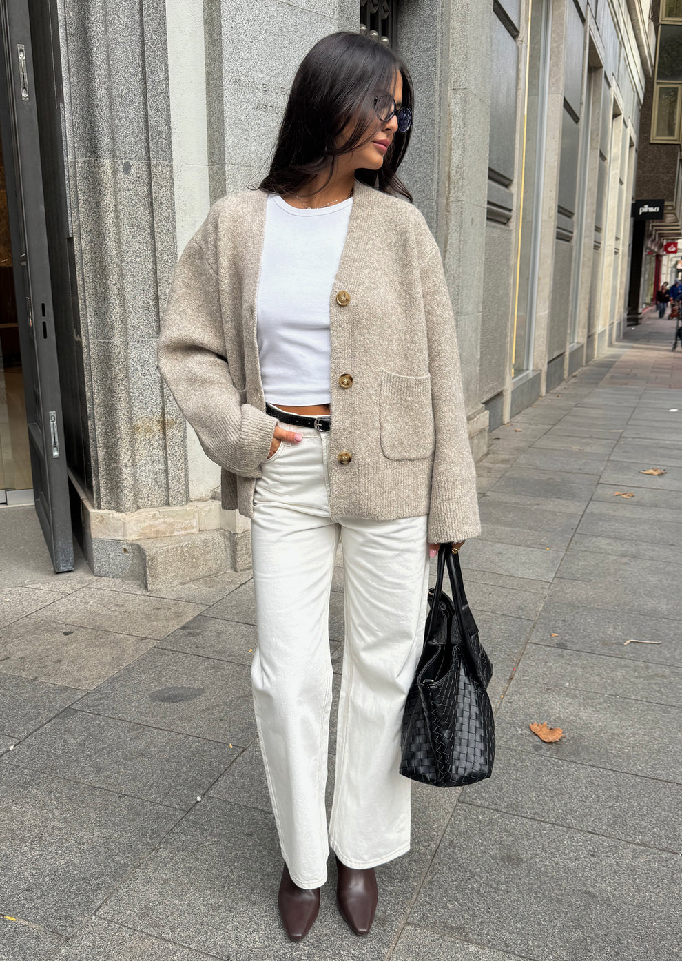 PETRA - KNITTED POCKET CARDIGAN