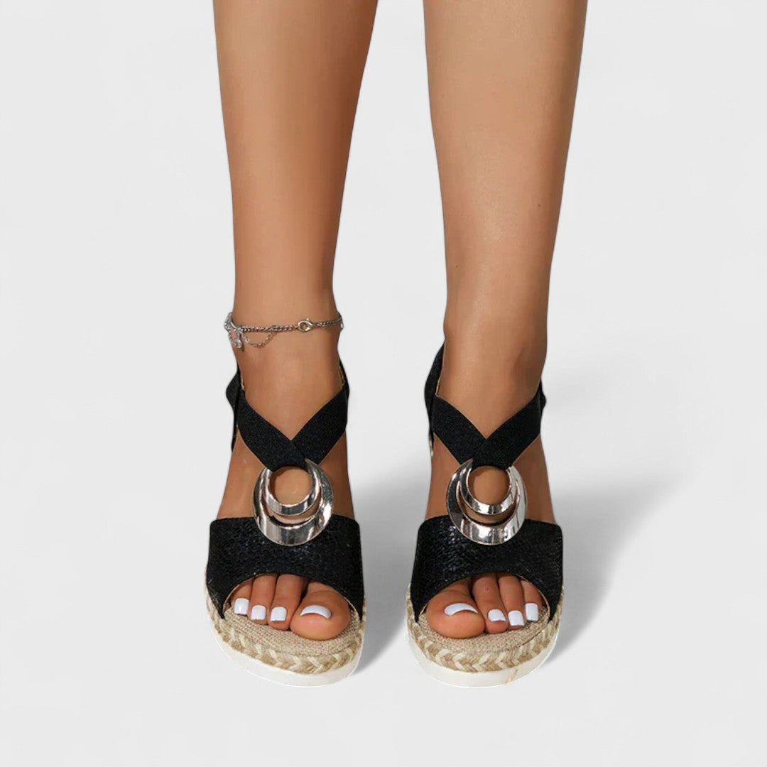 Jarmila - Elegantní a Pohodlné Sandály Černá