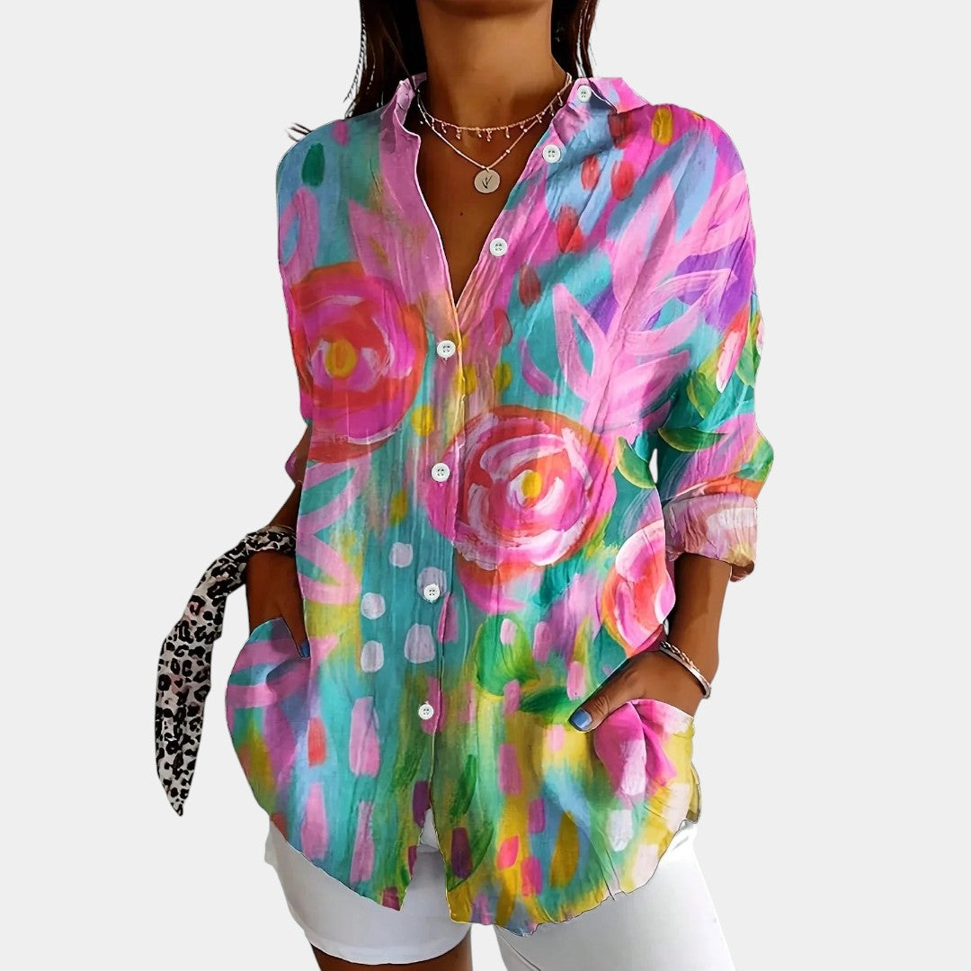 Kristýna - Lehká Letní Halenka Růžová