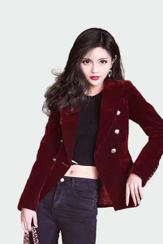 Michaela - Sako v dokonalém střihu Červená