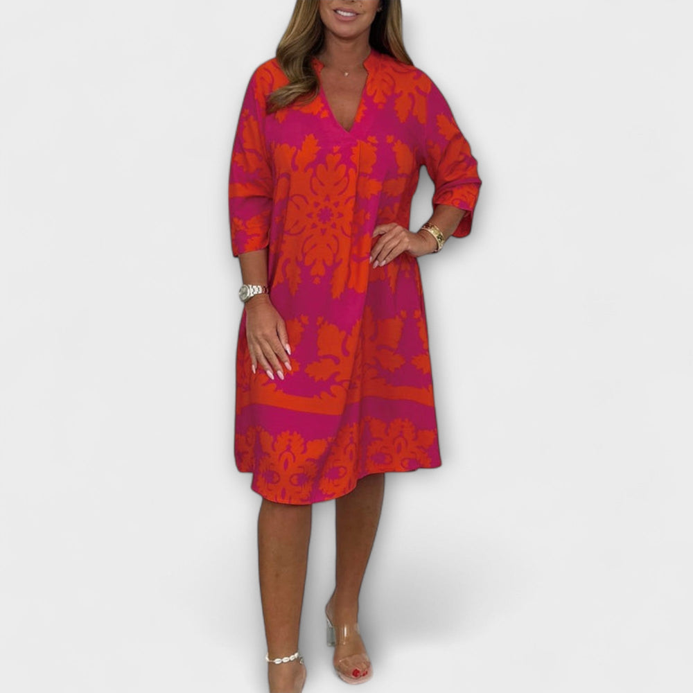 Venola – Vzdušné jarní šaty Červená